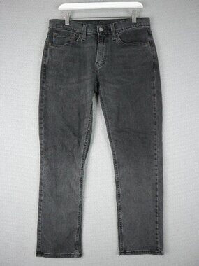 Levi's 541 Athletic Fit Straight Mens Faded Black Denim Jeans 31x32 fits 32x27
